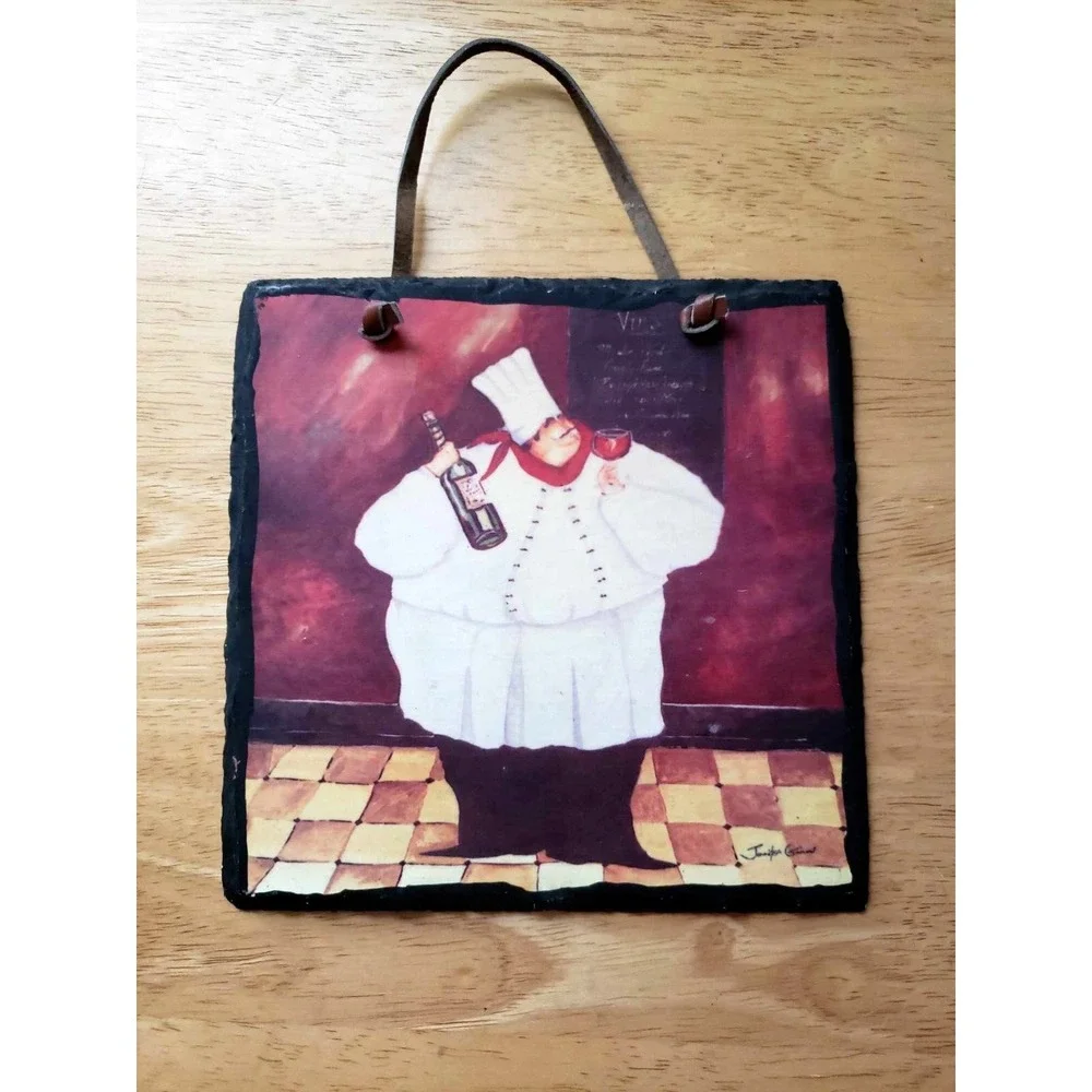 Jennifer Garant Chef Tile Wall Plaque 6.5